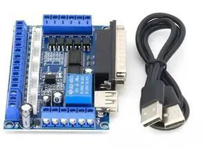 MACH3 Interface Board CNC 5 Axis With Optocoupler Adapter Stepper Motor Driver + USB cable MACH3 Interface Board CNC 5 Axis With Optocoupler Adapter Stepper Motor Driver + USB cable