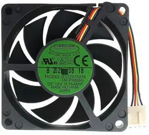 70mm 7015 Heatsink CPU Cooler Fan for EVERFLOW R127015SM 7015 7CM PWM Cooling Fan, 12V 0.15A Hydraulic Bearing Silent & Slim 70mm 7015 Heatsink CPU Cooler Fan for EVERFLOW R127015SM 7015 7CM PWM Cooling Fan, 12V 0.15A Hydraulic Bearing Silent & Slim