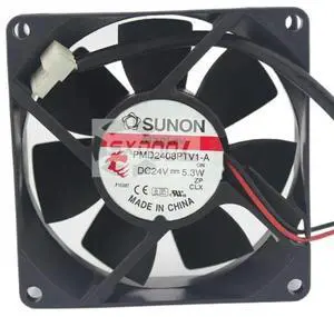 80mm Fan for PMD2408PTV1-A Cooling 8025 24V 5.3W Inverter Industrial Cooler, 2-Pin, 0.2208A 80mm Fan for PMD2408PTV1-A Cooling 8025 24V 5.3W Inverter Industrial Cooler, 2-Pin, 0.2208A
