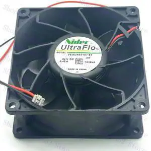 for Nidec V92E24BS1A7-51 DC 24V 0.42A 90x90x38mm 2-Wire Server Cooling Fan for Nidec V92E24BS1A7-51 DC 24V 0.42A 90x90x38mm 2-Wire Server Cooling Fan