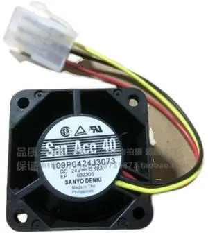 109P0424J3073 DC24V 0.18A Cooling Fan 4cm 40mm 40X40X28mm Server Fans 109P0424J3073 DC24V 0.18A Cooling Fan 4cm 40mm 40X40X28mm Server Fans