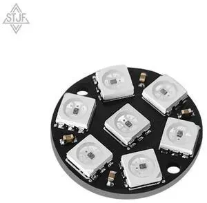 RGB LED Ring 7 Bits LEDs WS2812 5050 RGB LED Ring Lamp Light with Integrated Drivers for RGB LED Ring 7 Bits LEDs WS2812 5050 RGB LED Ring Lamp Light with Integrated Drivers for