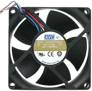 1PCS 80mm 8cm Axial Fan for AVC DASA0832B2U DC 12V 1.0A 8032 Dual Ball Bearing Cooling Computer Cases and Servers 1PCS 80mm 8cm Axial Fan for AVC DASA0832B2U DC 12V 1.0A 8032 Dual Ball Bearing Cooling Computer Cases and Servers