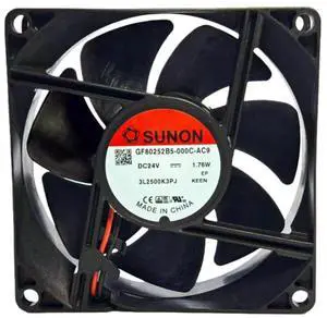 for GF80252B5-000C-AC9 80x80x25mm DC24V Waterproof Cooling Fan, 41CFM 3200RPM, IP68 Rated for Outdoor for GF80252B5-000C-AC9 80x80x25mm DC24V Waterproof Cooling Fan, 41CFM 3200RPM, IP68 Rated for Outdoor