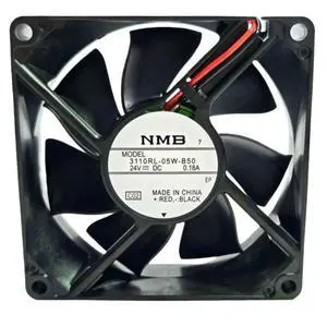 3110RL-05W-B50 80x80x25mm 24V 0.18A Ball Bearing Cooling Fan 2950RPM 38.5CFM 32.5dBA Quiet for Inverter Cabinet Industrial 3110RL-05W-B50 80x80x25mm 24V 0.18A Ball Bearing Cooling Fan 2950RPM 38.5CFM 32.5dBA Quiet for Inverter Cabinet Industrial