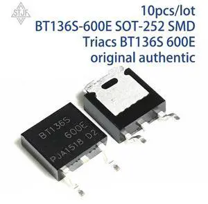 10pcs/lot BT136S-600E SOT-252 SMD Triacs BT136S 600E authentic 10pcs/lot BT136S-600E SOT-252 SMD Triacs BT136S 600E authentic