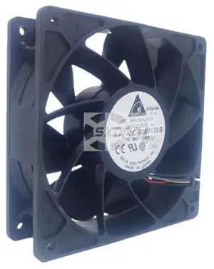 120mm 12cm 4000RPM High-Speed Cooling Fan for Delta QFR1212EHE 12V 1.5A 4-Pin PWM High Airflow Fan, 120x120x38mm 120mm 12cm 4000RPM High-Speed Cooling Fan for Delta QFR1212EHE 12V 1.5A 4-Pin PWM High Airflow Fan, 120x120x38mm