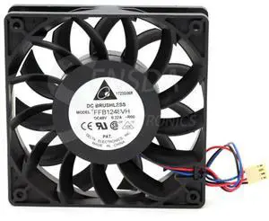 120mm 48V Axial Fan for Delta FFB1248VH 120x120x25mm DC 0.22A Cooling Server and Inverter Applications 120mm 48V Axial Fan for Delta FFB1248VH 120x120x25mm DC 0.22A Cooling Server and Inverter Applications