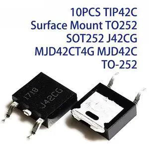 10PCS TIP42C Surface Mount TO252 SOT252 J42CG MJD42CT4G MJD42C TO-252 10PCS TIP42C Surface Mount TO252 SOT252 J42CG MJD42CT4G MJD42C TO-252