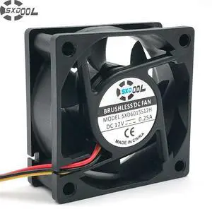 2pcs 6025 Silent Fan 12v Dc 60mm 60X60X25 Mm Sleeve 12V 0.18A 3 Wire Lead Server Inverter Pc Cpu Case Cooling Fan 2pcs 6025 Silent Fan 12v Dc 60mm 60X60X25 Mm Sleeve 12V 0.18A 3 Wire Lead Server Inverter Pc Cpu Case Cooling Fan