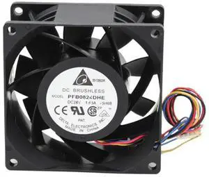 for Delta PFB0824DHE 80mm 24V High-Speed PWM Axial Fan 1.63A for Server, Inverter Cooling Applications for Delta PFB0824DHE 80mm 24V High-Speed PWM Axial Fan 1.63A for Server, Inverter Cooling Applications