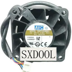DBPF0638B8H AVC 6038 48V 0.60A IP68 Waterproof Server 60mm 6cm Cooling Fan 60X60X38mm DBPF0638B8H AVC 6038 48V 0.60A IP68 Waterproof Server 60mm 6cm Cooling Fan 60X60X38mm