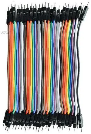 1lot =40pcs 10cm 2.54mm 1pin 1p-1p male to male jumper wire Dupont cable for 1lot =40pcs 10cm 2.54mm 1pin 1p-1p male to male jumper wire Dupont cable for