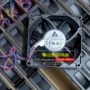 Delta AFB0912SH 92x92x25mm 12V 1A Waterproof Cooling Fan, 3-Wire Ball Bearing High-Speed Fan for Industrial Cooling Delta AFB0912SH 92x92x25mm 12V 1A Waterproof Cooling Fan, 3-Wire Ball Bearing High-Speed Fan for Industrial Cooling