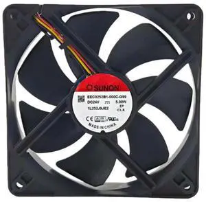 for EEC0252B1-000C-G99 120x120x25mm DC24V Cooling Fan, 108.2CFM 3100RPM 5W High Airflow for Industrial Equipment, Server for EEC0252B1-000C-G99 120x120x25mm DC24V Cooling Fan, 108.2CFM 3100RPM 5W High Airflow for Industrial Equipment, Server