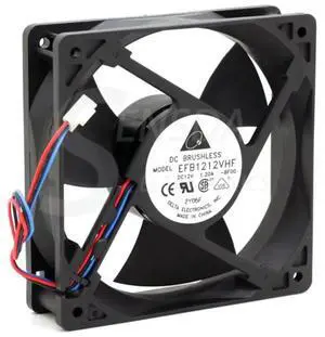 Delta Electronics EFB1212VHF-BF00 120mm Server Cooling Fan, DC 12V 1.20A, 3-Wire Axial Fan for High-Airflow Delta Electronics EFB1212VHF-BF00 120mm Server Cooling Fan, DC 12V 1.20A, 3-Wire Axial Fan for High-Airflow