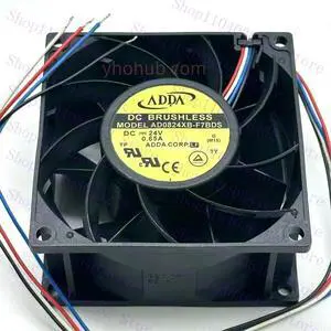 for ADDA AD0824XB-F7BDS DC 24V 0.65A 80x80x38mm 4-Wire Server Cooling Fan for ADDA AD0824XB-F7BDS DC 24V 0.65A 80x80x38mm 4-Wire Server Cooling Fan