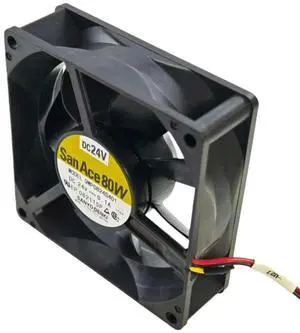 for Sanyo 9WP0824S401 80x80x25mm DC24V IP68 Waterproof Cooling Fan, 3400RPM 42.4CFM, 34dBA for Outdoor, Industrial Equipment for Sanyo 9WP0824S401 80x80x25mm DC24V IP68 Waterproof Cooling Fan, 3400RPM 42.4CFM, 34dBA for Outdoor, Industrial Equipment
