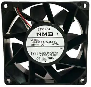 for 09238RA-24M-FTD 92x92x38mm DC24V Cooling Fan 0.73A 5700RPM 118CFM 3-Wire with Tachometer Signal for Cabinet Server for 09238RA-24M-FTD 92x92x38mm DC24V Cooling Fan 0.73A 5700RPM 118CFM 3-Wire with Tachometer Signal for Cabinet Server