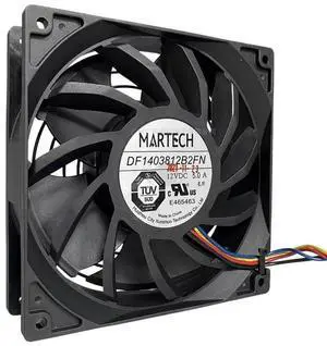 For MARTECH DF1403812B2FN 140x140x38mm 12V 5A High Speed Industrial Cooling Fan 1066 Avalon Server DC Fan For MARTECH DF1403812B2FN 140x140x38mm 12V 5A High Speed Industrial Cooling Fan 1066 Avalon Server DC Fan