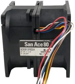 For Sanyo 9CR0812P8S04 80x80x80mm DC 12V 5.5A 14000RPM 165CFM Dual Motor Industrial Server Cooling Fan For Sanyo 9CR0812P8S04 80x80x80mm DC 12V 5.5A 14000RPM 165CFM Dual Motor Industrial Server Cooling Fan
