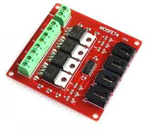Four Channel 4 Route MOSFET Button IRF540 V4.0+ MOSFET Switch Module For Four Channel 4 Route MOSFET Button IRF540 V4.0+ MOSFET Switch Module For