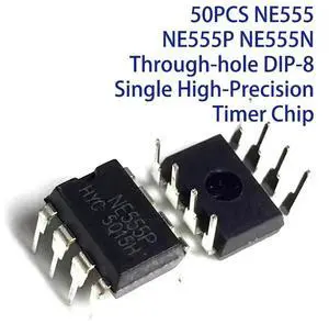 50PCS NE555 NE555P NE555N Through-hole DIP-8 Single High-Precision Timer Chip 50PCS NE555 NE555P NE555N Through-hole DIP-8 Single High-Precision Timer Chip