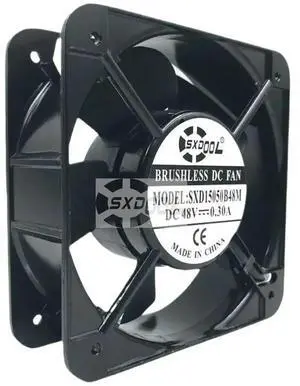 SXD15050B48M 150mm DC 48V High Speed Fan 5000RPM, 338.8CFM, Professional Grade Industrial & Server Cooler (150x150x50mm) SXD15050B48M 150mm DC 48V High Speed Fan 5000RPM, 338.8CFM, Professional Grade Industrial & Server Cooler (150x150x50mm)
