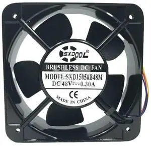 SXD15050B48M 48V 15cm Cooling Fan, 5000RPM 338CFM, High Speed 150x150x50mm for Server, Inverter, Cabinet SXD15050B48M 48V 15cm Cooling Fan, 5000RPM 338CFM, High Speed 150x150x50mm for Server, Inverter, Cabinet