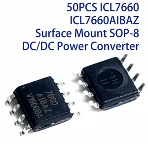 50PCS ICL7660 ICL7660AIBAZ Surface Mount SOP-8 DC/DC Power Converter 50PCS ICL7660 ICL7660AIBAZ Surface Mount SOP-8 DC/DC Power Converter