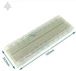 Crystal ! 5pcs/lot Solderless Solder Less Breadboard Protoboard 2 buses Tie-point Tiepoint 830 for Crystal ! 5pcs/lot Solderless Solder Less Breadboard Protoboard 2 buses Tie-point Tiepoint 830 for