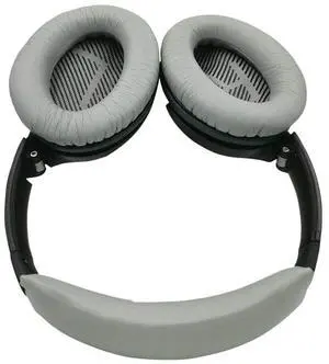 1 Pair Ear Pads Grey Headband Cushion For Quiet Comfort 25 35 (QC25 QC35) And Quietcomfort 35 II (Qc35ii) 1 Pair Ear Pads Grey Headband Cushion For Quiet Comfort 25 35 (QC25 QC35) And Quietcomfort 35 II (Qc35ii)
