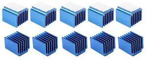 20Pcs 3D Printer Parts Blue Aluminum Stepper Driver Heatsink For TMC2100 LV8729 TMC2208 TMC2130 20Pcs 3D Printer Parts Blue Aluminum Stepper Driver Heatsink For TMC2100 LV8729 TMC2208 TMC2130