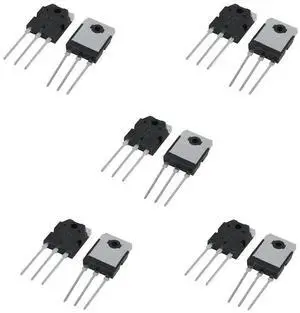 10Pcs Silicon Transistor - D 1047 + B 817, 200 V, 12 A 10Pcs Silicon Transistor - D 1047 + B 817, 200 V, 12 A