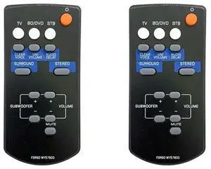 2X FSR60 WY57800 Replacement Remote Control For Yamaha WY57800 YAS101 YAS101BL 2X FSR60 WY57800 Replacement Remote Control For Yamaha WY57800 YAS101 YAS101BL