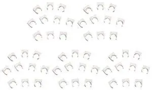 50 Pcs 20Mm Diameter White PVC Water Supply Pipe Clamps Clips Fittings 50 Pcs 20Mm Diameter White PVC Water Supply Pipe Clamps Clips Fittings