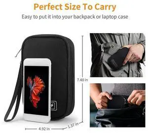 2X Electronic Organizer, Travel Cable Organizer Bag Pouch Electronic Phone Multifunction Case 2X Electronic Organizer, Travel Cable Organizer Bag Pouch Electronic Phone Multifunction Case