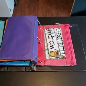 14PCS Binder Pencil Pouch With Zipper Pulls,For School, Office, Pencil Case Enforced 3 Ring 14PCS Binder Pencil Pouch With Zipper Pulls,For School, Office, Pencil Case Enforced 3 Ring