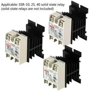 Solid State Relay Heat Sink,12PCS Heatsink PID Temperature Controller Heat Sink For Solid State Relay And SSR Radiator Solid State Relay Heat Sink,12PCS Heatsink PID Temperature Controller Heat Sink For Solid State Relay And SSR Radiator