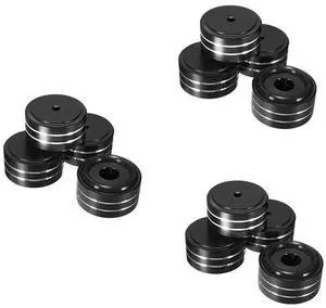 12Pcs 40X20mm Aluminum HIFI AMP Speaker Isolation Stand Turntable DAC Feet Pad (Black) 12Pcs 40X20mm Aluminum HIFI AMP Speaker Isolation Stand Turntable DAC Feet Pad (Black)