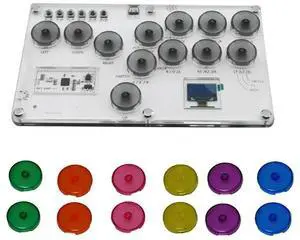 RP2040 Fighting Keyboard+12PCS Keycap For PS4 Joystick Raspberry Pi Street Fighter 6 Tken Game Covered Punk RP2040 Fighting Keyboard+12PCS Keycap For PS4 Joystick Raspberry Pi Street Fighter 6 Tken Game Covered Punk