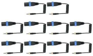 10X Saramonic Locking Type 3.5Mm To 3.5Mm TRS To XLR Male Microphone Output Universal Audio Cable For Receivers 10X Saramonic Locking Type 3.5Mm To 3.5Mm TRS To XLR Male Microphone Output Universal Audio Cable For Receivers