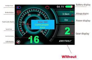 LCD Color Screen Instrument UKC1+ Octagon Mid Motor For BBS01 02 BBSHD Matching Meter Lithium Conversion Parts LCD Color Screen Instrument UKC1+ Octagon Mid Motor For BBS01 02 BBSHD Matching Meter Lithium Conversion Parts