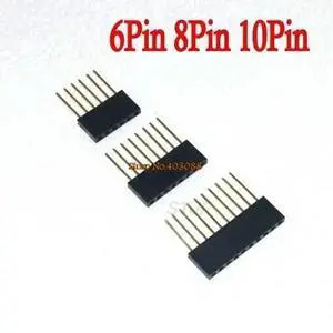 60PCS 2.54MM 6Pin 8Pin 10Pin 10MM Long Needle Female Pin Header Strip Stackable Header 60PCS 2.54MM 6Pin 8Pin 10Pin 10MM Long Needle Female Pin Header Strip Stackable Header