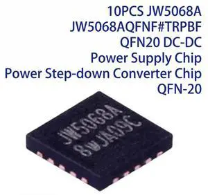 10PCS JW5068A JW5068AQFNF#TRPBF QFN20 DC-DC Power Supply Chip Power Step-down Converter Chip QFN-20 10PCS JW5068A JW5068AQFNF#TRPBF QFN20 DC-DC Power Supply Chip Power Step-down Converter Chip QFN-20