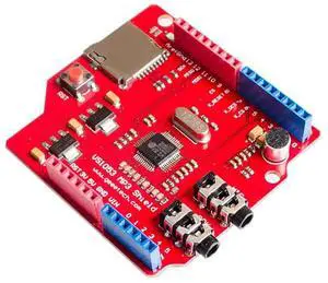 VS1053 VS1053B Stereo Audio MP3 Player Shield Record Decode Development Board Module With TF Card Slot For VS1053 VS1053B Stereo Audio MP3 Player Shield Record Decode Development Board Module With TF Card Slot For