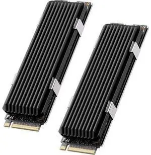 2 Pack M.2 Heatsink 2280 Ssd Heat Sink 2Pack, Only Support Single-Sided 2280 M.2 Ssd, With Thermal Silicone Pad For Ps5 Pcie Nvme M.2 Ssd Or Ngff Sata M.2 Ssd Computer And Pc, Black 2 Pack M.2 Heatsink 2280 Ssd Heat Sink 2Pack, Only Support Single-Sided 2280 M.2 Ssd, With Thermal Silicone Pad For Ps5 Pcie Nvme M.2 Ssd Or Ngff Sata M.2 Ssd Computer And Pc, Black