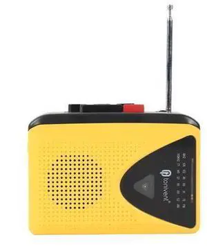 Retro Stereo Cassette Player and Recorder with AM/FM Radio and Built-in Speaker Use Battery Power Supports Recording to Cassette Retro Stereo Cassette Player and Recorder with AM/FM Radio and Built-in Speaker Use Battery Power Supports Recording to Cassette