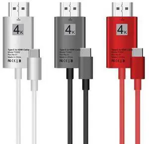 Type-C to HDMI Cable 4k HDMI Cable 4K 60Hz USB-C to HDMI Cable USB3.1 HDMI 4K Cable(6.56ft) Type-C to HDMI Cable 4k HDMI Cable 4K 60Hz USB-C to HDMI Cable USB3.1 HDMI 4K Cable(6.56ft)