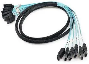 High Speed 6Gbps 6pcs/Set Sata Cable SAS Cable for Server 0.5m High Speed 6Gbps 6pcs/Set Sata Cable SAS Cable for Server 0.5m